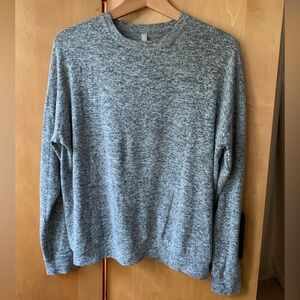 Athleta Grey Black Heathered Sweater